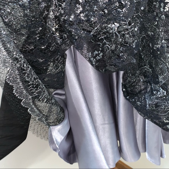 *NWT* SLNY Metallic Tulle Midi Dress - Picture 3 of 12